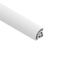 MODULAR SOLUTIONS EXTRUDED PROFILE<br>45MM X 45MM ROUND CORNER, CUT TO THE LENGTH OF 1000 MM